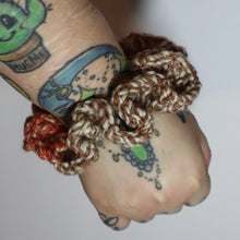 Load image into Gallery viewer, Fall Puzzle Pieces Crochet Scrunchies