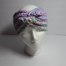 Load image into Gallery viewer, Purple Tea Crochet Twist Headband