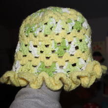 Load image into Gallery viewer, Lemon Lime Crochet Bucket Hat