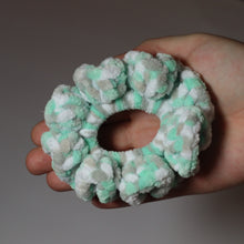 Load image into Gallery viewer, Monster Hugs Crochet Velvet Scrunchie
