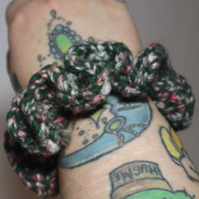 Load image into Gallery viewer, Forest Flower Crochet Scrunchie
