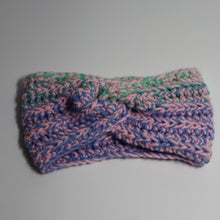 Load image into Gallery viewer, Purple Tea Crochet Twist Headband