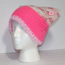 Load image into Gallery viewer, Pink Starburst Crochet Cat Hat
