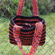 Load image into Gallery viewer, Skull Halloween One-of-Kind Crochet Tote Bag