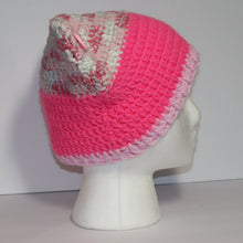 Load image into Gallery viewer, Pink Starburst Crochet Cat Hat