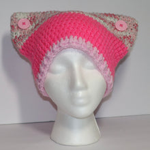 Load image into Gallery viewer, Pink Starburst Crochet Cat Hat