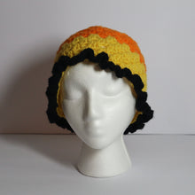 Load image into Gallery viewer, Candy Corn Frilly Bucket Hat