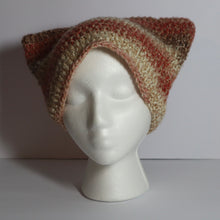 Load image into Gallery viewer, Fall Latte Crochet Cat Hat