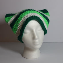 Load image into Gallery viewer, Electric Green Apple Crochet Cat Hat