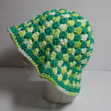Load image into Gallery viewer, Lucky Clover Crochet Bucket Hat