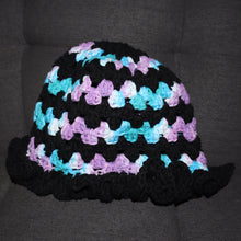 Load image into Gallery viewer, Black Berry Crochet Bucket Hat