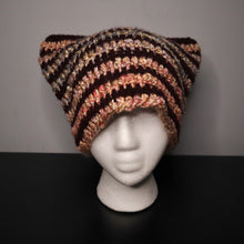 Load image into Gallery viewer, Teddy Bear Fall Crochet Cat Hat
