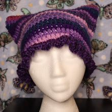 Load image into Gallery viewer, Grape Juice Frilly Cat Hat