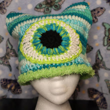 Load image into Gallery viewer, Sour Rasberry Eyeball Cat Hat