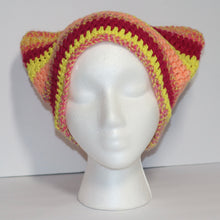 Load image into Gallery viewer, Sour Creamsicle Crochet Cat Hat