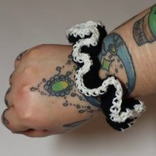 Load image into Gallery viewer, Spider Glow Crochet Scrunchie