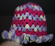 Load image into Gallery viewer, Pink Cupcake Crochet Bucket Hat