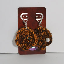 Load image into Gallery viewer, Pirate Treasure Crochet Skull Earrings