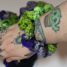 Load image into Gallery viewer, Toxic Witches Brew Crochet Scrunchies