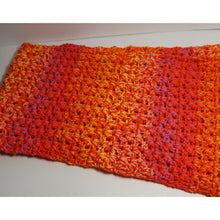 Load image into Gallery viewer, Chunky Sunset Crochet V-Stitch Scarf