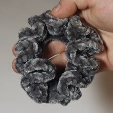 Load image into Gallery viewer, Concrete Cat Crochet Velvet Scrunchie