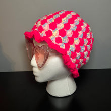 Load image into Gallery viewer, Neon Cake Crochet Bucket Hat