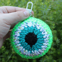Load image into Gallery viewer, Crime Slime Puffy Evil Eye Keychain