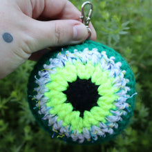Load image into Gallery viewer, Slime Monster Puffy Evil Eye Keychain