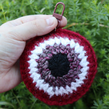 Load image into Gallery viewer, Vampire’s Gaze Puffy Evil Eye Keychain