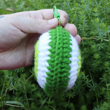 Load image into Gallery viewer, Green Scheme Puffy Evil Eye Keychain