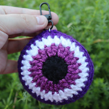 Load image into Gallery viewer, Berry Boo Puffy Evil Eye Keychain