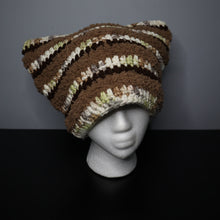 Load image into Gallery viewer, Fuzzy Tree Moss Crochet Cat Hat