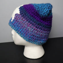 Load image into Gallery viewer, Purple Starship Crochet Cat Hat