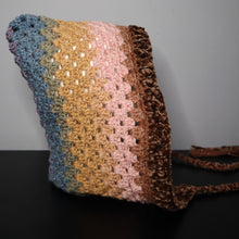 Load image into Gallery viewer, Fall Mocha Sparkle Crochet Hood