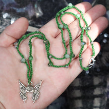 Load image into Gallery viewer, Butterfly Wing Stew Crochet Beaded Necklace