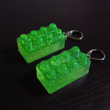 Load image into Gallery viewer, Glitter Lego Earrings✨