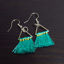 Load image into Gallery viewer, Triangle Tassel Earring△