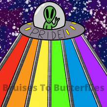 Load image into Gallery viewer, Rainbow Spaceship Pride Alien🌈🛸👽