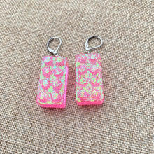 Load image into Gallery viewer, Glitter Lego Earrings💗💜💙