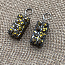 Load image into Gallery viewer, Moon and Star Glitter lego Earrings🌙⭐️