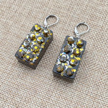 Load image into Gallery viewer, Moon and Star Glitter lego Earrings🌙⭐️
