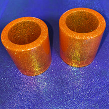 Load image into Gallery viewer, Orange Glitter Shot Glass🧡
