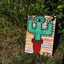 Load image into Gallery viewer, Cactus Canvas 5x7 Art Print by Alexis Kennedy