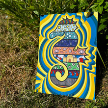 Load image into Gallery viewer, Patterned Seahorse 5x7 Art Print by Alexis Kennedy