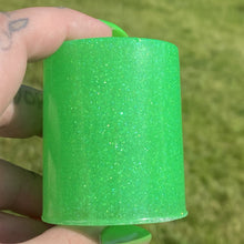 Load image into Gallery viewer, Lime Green Glitter Shot Glassđ