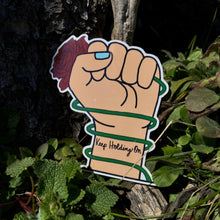 Load image into Gallery viewer, Keep Holding On Sticker✊🏻🥀(Red)