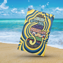 Load image into Gallery viewer, Patterned Seahorse 5x7 Art Print by Alexis Kennedy