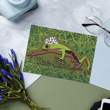 Load image into Gallery viewer, Yee-Haw Froggo 5x7 Art Print by Alexis Kennedy
