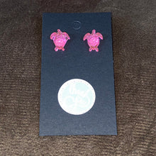Load image into Gallery viewer, Assorted Pink Glitter Stud Earrings💗