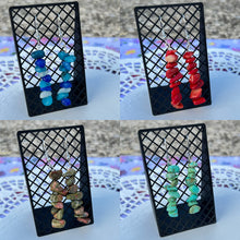 Load image into Gallery viewer, Abstract Beaded Stone Earrings